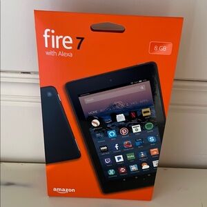 Amazon Fire 7 Black Tablet Sleek Design